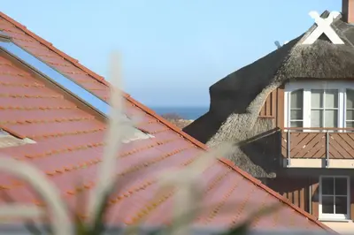 Ein allgemeiner Meerblick oder ein Meerblick von der Ferienwohnung aus