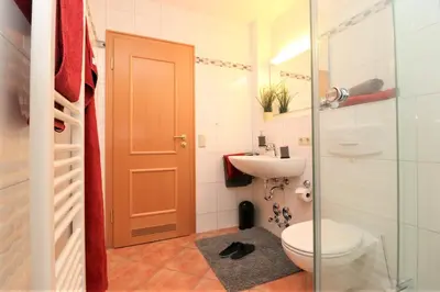 Ein Badezimmer in der Unterkunft Birkenhof App 23