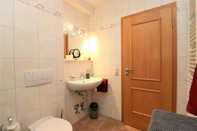 Ein Badezimmer in der Unterkunft Birkenhof App 24