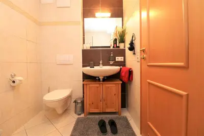 Ein Badezimmer in der Unterkunft Birkenhof App 27