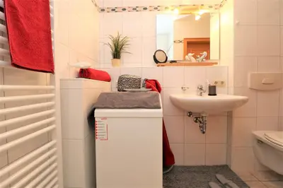 Ein Badezimmer in der Unterkunft Birkenhof App 34