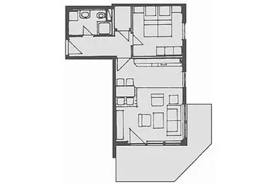 Grundriss der Unterkunft Birkenhof App 40
