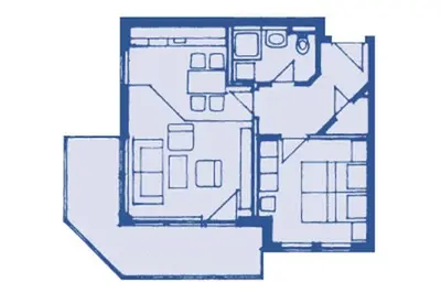 Grundriss der Unterkunft Birkenhof App 42