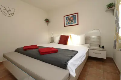 Ein Bett oder Betten in einem Zimmer der Unterkunft Birkenhof App 46