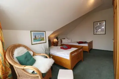 Ein Bett oder Betten in einem Zimmer der Unterkunft Birkenhof App 47