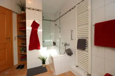 Ein Badezimmer in der Unterkunft Birkenhof App 47