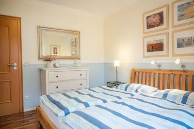 Ein Bett oder Betten in einem Zimmer der Unterkunft Birkenhof App 65 