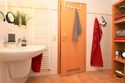 Ein Badezimmer in der Unterkunft Birkenhof App 67