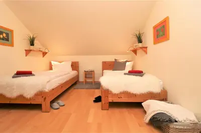 Ein Bett oder Betten in einem Zimmer der Unterkunft Birkenhof App 71