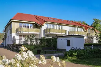 Das Gebäude in dem sich die Ferienwohnung befindet