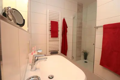 Ein Badezimmer in der Unterkunft Birkenhof App 74