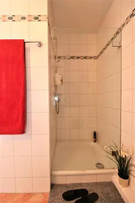 Ein Badezimmer in der Unterkunft Birkenhof App 75