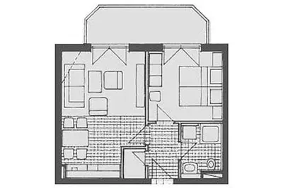 Grundriss der Unterkunft Birkenhof App 76