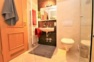 Ein Badezimmer in der Unterkunft Birkenhof App 77