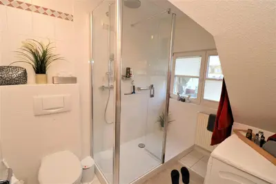 Ein Badezimmer in der Unterkunft Haus Clarissa, App 02