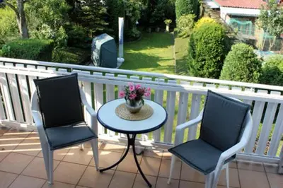 Ein Balkon oder eine Terrasse in der Unterkunft Haus Clarissa, App 02
