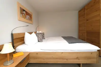 Ein Bett oder Betten in einem Zimmer der Unterkunft Urlaub im 