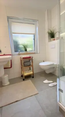 Ein Badezimmer in der Unterkunft Urlaub im 