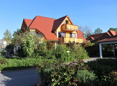 Das Gebäude in dem sich die Ferienwohnung befindet
