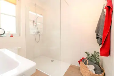 Ein Badezimmer in der Unterkunft Oewern Diek App 11