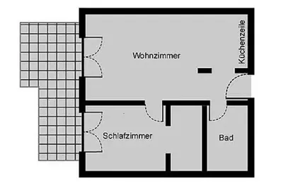 Grundriss der Unterkunft Oewern Diek App 24