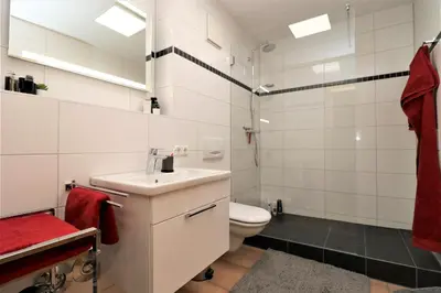 Ein Badezimmer in der Unterkunft Oewern Diek App 24