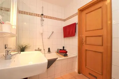 Ein Badezimmer in der Unterkunft Oewern Diek App 27
