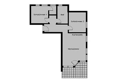 Grundriss der Unterkunft Oewern Diek App 28