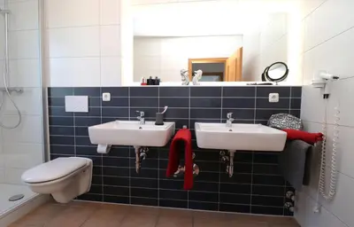 Ein Badezimmer in der Unterkunft Oewern Diek App 28
