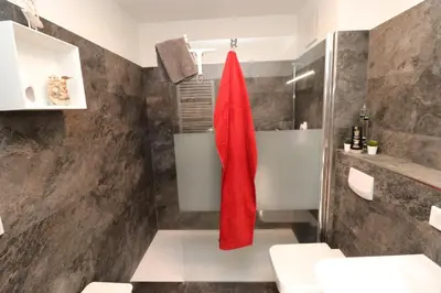 Ein Badezimmer in der Unterkunft Oewern Diek App 29