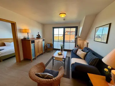 Ein Bett oder Betten in einem Zimmer der Unterkunft Oewern Diek App 30