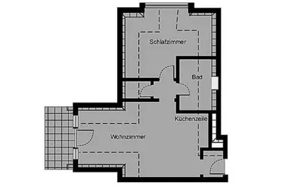 Grundriss der Unterkunft Oewern Diek App 35