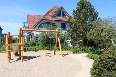 Ein Kinderspielbereich in der Unterkunft Oewern Diek App 37