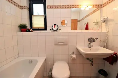 Ein Badezimmer in der Unterkunft Oewern Diek App 40