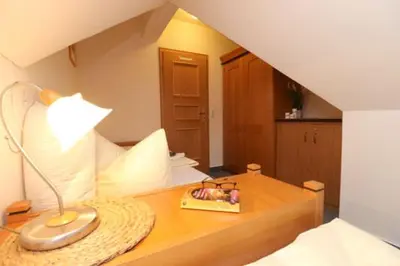Ein Bett oder Betten in einem Zimmer der Unterkunft Oewern Diek App 48