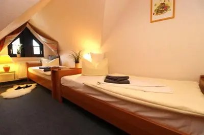 Ein Bett oder Betten in einem Zimmer der Unterkunft Oewern Diek App 48
