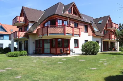 Das Gebäude in dem sich die Ferienwohnung befindet
