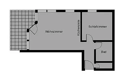 Grundriss der Unterkunft Oewern Diek App 51