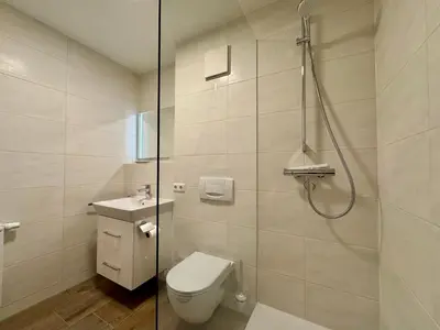 Ein Badezimmer in der Unterkunft Oewern Diek App 52