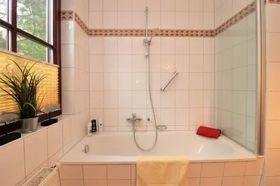 Ein Badezimmer in der Unterkunft Oewern Diek App 53