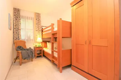 Ein Bett oder Betten in einem Zimmer der Unterkunft Oewern Diek App 53