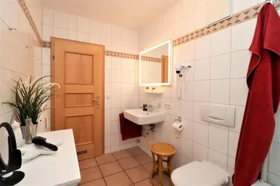 Ein Badezimmer in der Unterkunft Oewern Diek App 55