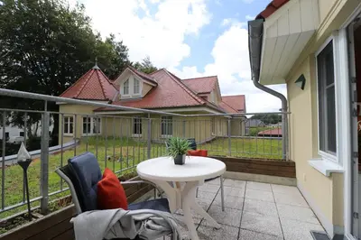 Das Gebäude in dem sich die Ferienwohnung befindet
