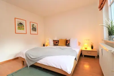 Ein Bett oder Betten in einem Zimmer der Unterkunft Wohnpark Strandstraße App 11
