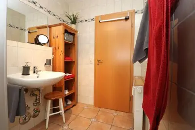 Ein Badezimmer in der Unterkunft Wohnpark Strandstraße App 12