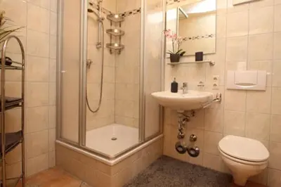 Ein Badezimmer in der Unterkunft Wohnpark Strandstraße App 13
