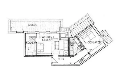 Grundriss der Unterkunft Wohnpark Schmiedestraße App 03