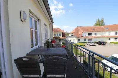 Das Gebäude in dem sich die Ferienwohnung befindet