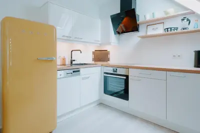 Küche/Küchenzeile in der Unterkunft Wohnpark Schmiedestraße App 05