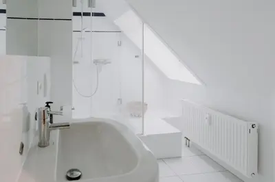 Ein Badezimmer in der Unterkunft Wohnpark Schmiedestraße App 05